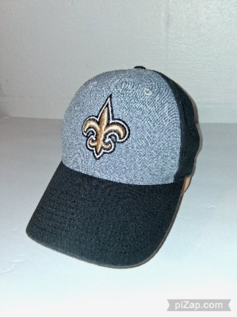 New Orleans Saints Hat Black Gray Fleur-de-lis Logo Baseball Cap NFL Football